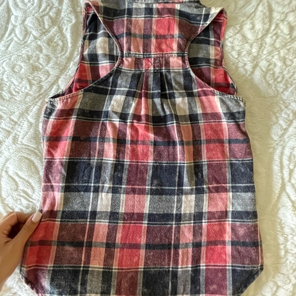 Maurices Plaid Racerback Pearlsnap - Picture 4 of 5